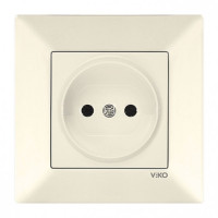 Розетка без заземления  VIKO MERIDIAN крем 90970207-WH